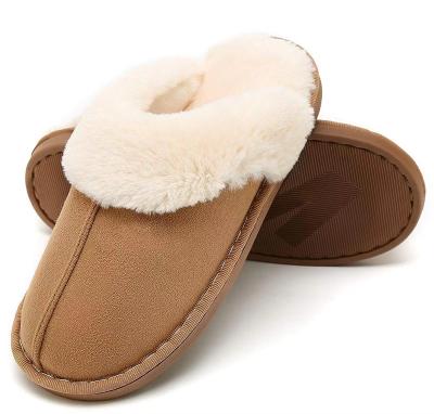 China Cushioning Women Half Pack Anti Slip Bedroom Slippers Fluffy Soft Plush Warm Comfortable Slippers With Sheer Stitch for sale