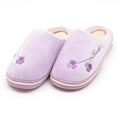 China Hot Sale Home Slippers Non-slip Shoes Bedroom Slippers Coral Fleece Indoor Women Slippers Winter Outdoor Slippers For Bedroom Floor for sale