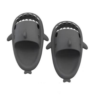 China Fashion trend hot sales waterproof summer home beach slipper PVC shark indoor outdoor slippers for sale