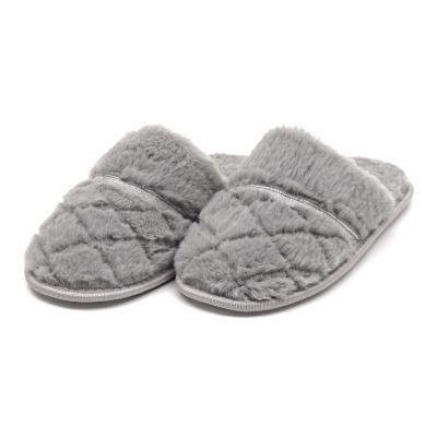 China KAROOT Recyclable Wholesale Fashion Pineapple Pattern Fluffy Home Closed Toe Indoor Slippers for sale