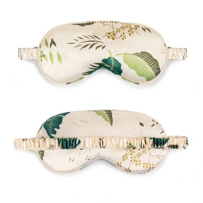 China Customizable Formal Face Pure Silk Sleep Mask Eye Skin Care Pattern Face Sleep Mask for sale