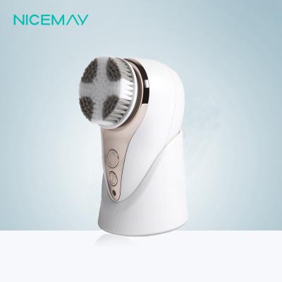 China For commercial & Home Use High Grade Inductive Detergent Filling IPX7 Waterproof Exfoliating Ultrasonic Facial Brush for sale