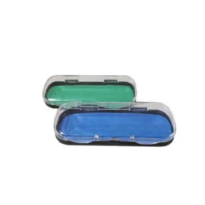 China New Design Fashion Plastic Portable Simple Transparent Anti-pressure Student Plastic Hard Glasses Case for sale