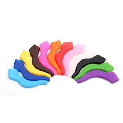 China Color Stable Silicone Glass Fashion Ear Grip Hook Anti-Slip Holder For Glasses Glasses Accessories for sale