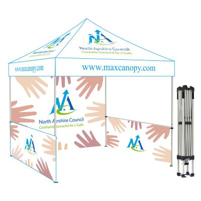 China China market custom cheap steel 3x3m trade show tent pop up canopy marquee tent folding gazebo tent for event with top and sidewalls for sale