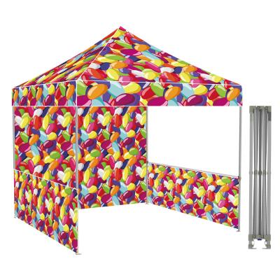 China Steel Promotional Outdoor Folding Fair Tent For Business Exhibition 3x3m Steel Frame Folding Pop Up Canopy Tent for sale