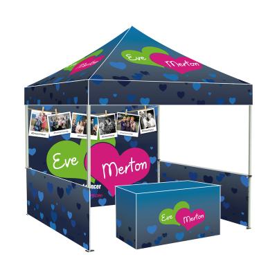 China Luxury Custom Printing 600D Steel Polyester Manufacturer Steel Frame Trade Show Tent Promotion Expo Canopy Trade Show Display Tent for sale