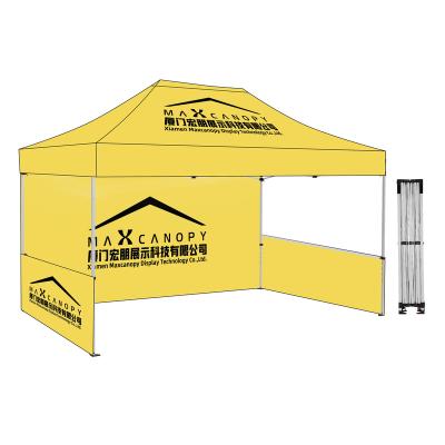 China 10x15 Foot Aluminum Custom Printed Commercial Promotion Gazebo Pop Up Canopy Tent With Aluminum Canopy Frame For Instant Outdoor for sale