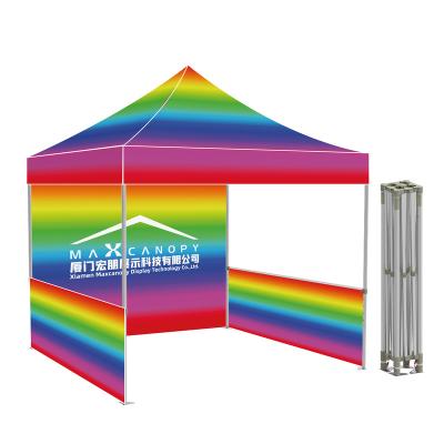 China Custom printed aluminum heavy duty10x10 foot awning tent gazebo cheap pop up pop up aluminum heavy duty 10x10 foot awning gazebo for garages canopies parking lots tent for sale