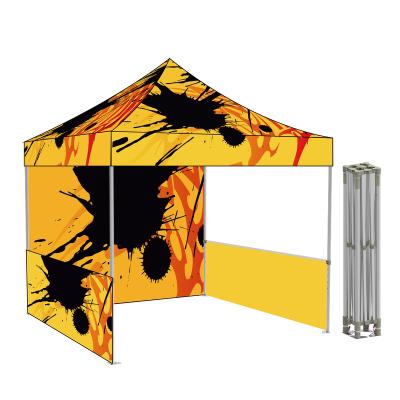 China Custom 600D Aluminum Water Proof Folding Printed Outdoor Portable Sound Up Aluminum Gazebo Tent Canopy 10x10 Foot Canopy For Display Tent for sale