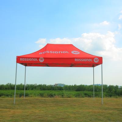 China Design Aluminum Folding Gazebo Tents 10X15 Custom Printed Advertising Pop Up Canopy Tent Market Promotional Gazebo for sale