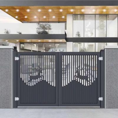 China Modern Design Modern High Quality Powder Coated Aluminum Villa Main Gate Barrier Gate for sale