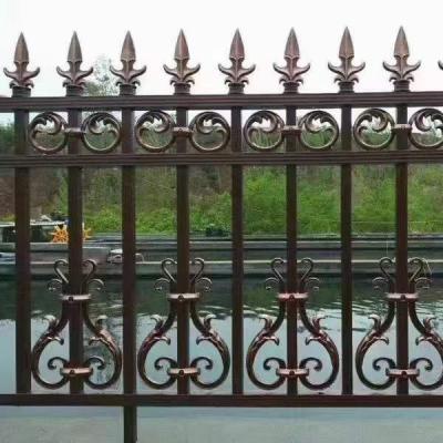 China Manufacturer Modern High Quality Wholesale Decorative Garden Easily Assembled Black Powder Coated Welded Vertical 3D Blade Aluminum Picket Fence for sale