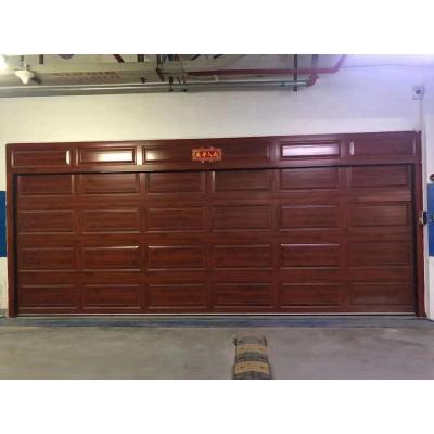 China Modern Electric Horizontal Aluminum Sliding Garage Doors Waterproof Modern Garage Sectional Door Garage Doors for sale