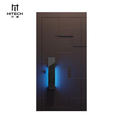 China Latest Design Single Entrance Main Entrance Technology Exterior Pivot Security Doors Security Anti-theft Steel Doors for sale