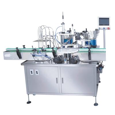 China Double Pump Food YK-ZPFCL Head Magnetic Rotary Liquid Bottle Filling Capping Capping Machine Line for sale