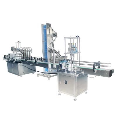 China YK Automatic Liquid Linear Food Filling Machine Screw Lid Closing Machine And Capping Machine With Lid Feeder For Jars And Bottles for sale