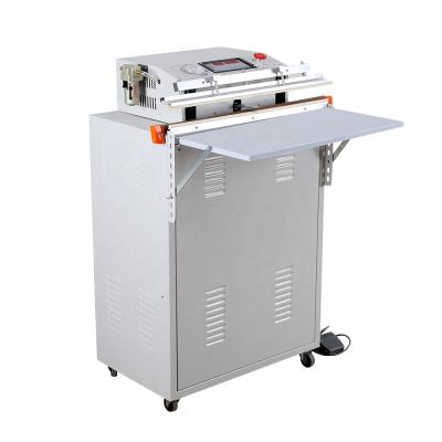 China YK VSS-500/600/800 Vertical External Chicken Fish Food Stainless Steel Fresh Vegetables Vacuum Packing Machine Food Sealing Packer for sale