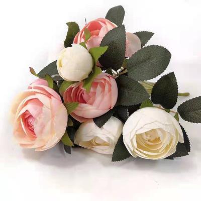 China Wholesale Latex Camellia Flowers For Decoration Wedding Real Artificial Wall Home Decor Room Decor Touch Plastic Latex for sale