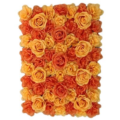 China Eco-friendly Custom 3d Pinting Flowerwall Artificial Wedding Flower Indoor Decorative Wall for sale