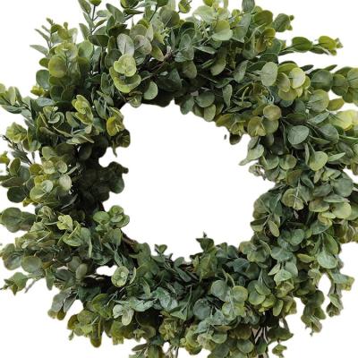 China Outdoor Indoor Decoration Customized Hanging Flower Front Door Greenery Decorated Artificial Green Garland for sale