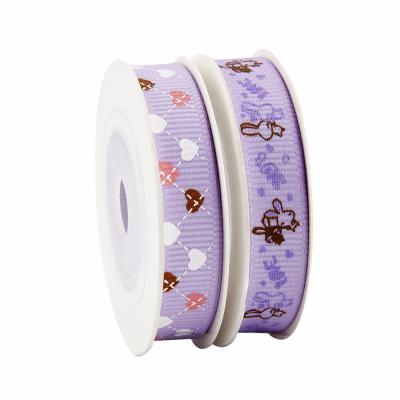 China Wholesale Custom Viable Valentine's Day Gift Love Decorative Pattern Printed Grosgrain Ribbon for sale