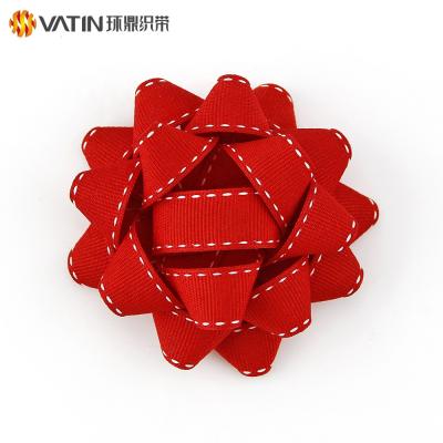 China All Around The World Wholesale Polyester Grosgrain Ribbon Packing Mini Star Bow for sale