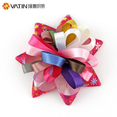 China Wholesale Custom DIY DIY Satin Ribbon Flowers For Girl Dresses for sale