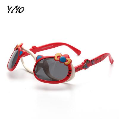 China Cat Child Sun Glasses Anti Cartoon Flip Up Flexible Frame Lovely Lenses Fashion Sun Glasses Kids Sunglasses Polarized Kids Eyewear for sale