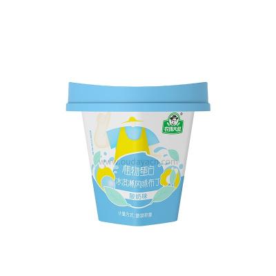 China 100ml Disposable Eco Friendly Custom Printed Disposable PP Ice Cream Cup With Lid Yogurt Pudding Cup for sale