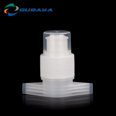 China Wholesale Non Spill 21mm Recycled Plasitc Disposable Nozzle And Cap With Push Pull Top for sale