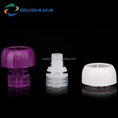 China Non Spill Colorful Mushroom Shaped Baby Cap Child-Proof Lids Plastic Caps And Closures For Beverage Packaging bag for sale