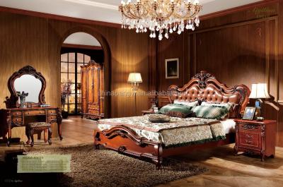 China Soft Bed Bedroom Furniture Parts, American Bedroom Furniture, Baroque Style Bedroom Furniture for sale