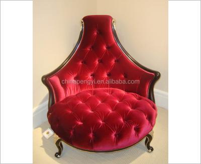 China Home Furniture High Quality Eco-friendly China New Luxury Modern Design Relaxing Red Chair for sale