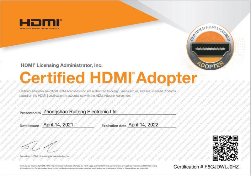 HDMI - Zhongshan Ruiteng Electronic Co., Ltd.