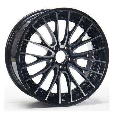 China Durable lightweight ALLOY forged wheel with faux carbon fiber craft, forged aluminum wheel, forged wheel rims for sale