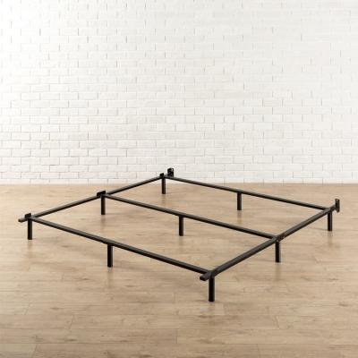 China Easy To Assemble Cheap Metal Base Bed Frame Double Guest Bed For Hotel Apartments for sale