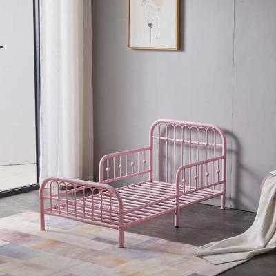 China Easy Collect Kids Kids Modern Metal Steel Iron Simple Single Bed Frame Girls Bed Furniture Bedroom For Kid for sale