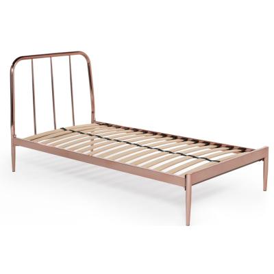 China Storage Metal Platform Bed Full Size View With Wood Slats For Kids Adults Guest for sale