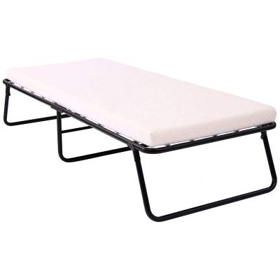 China (Other) Adjustable Metal Single Sofa Bed Lunch Break Portable Outdoor Camping Folding Bed for sale