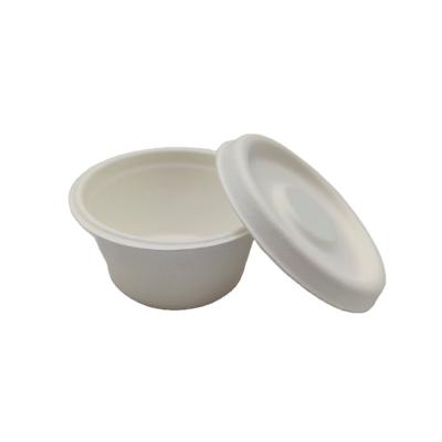 China OEM 55ml 65ml 2oz Bagasse Pulp Bagasse Pulp Disposable Compostable Eco Friendly Bagasse Pulp/Wheat Straw Cup With Lid for sale