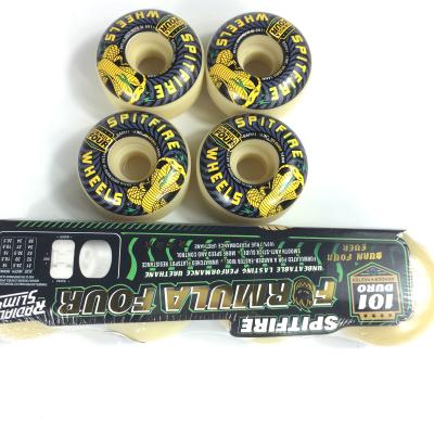 China Youth Skateboard Wheels Fire F4 Polyurethane Material High Resilience 101A Hardness Professional Skateboard Wheels Wear-resis for sale