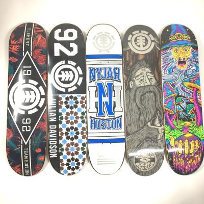 China Youth Skateboard Professional Double-deformed 7-Layer Canadian Maple Skateboard High-end Dyeding Piece Deck for sale