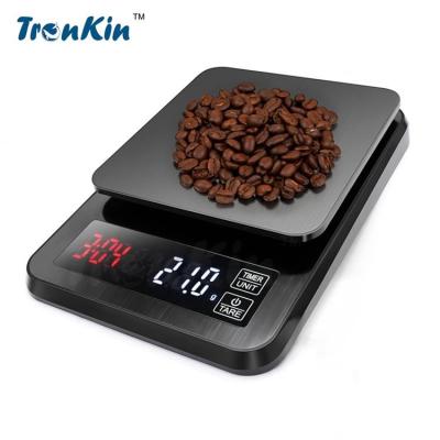 China Portable Electronic Kitchen Weighing Electronic Kitchen Scale Coffee Kitchen Scale Mini Digital Coffee Scale With Timer zu verkaufen