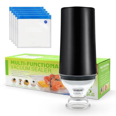 China Portable Automatic Kitchen Food Fresh Kitchen Vacuum Food Sealer Electronic Handheld Mini Home Vacuum Food Seal à venda