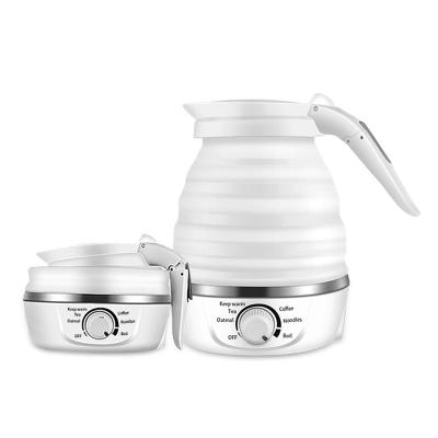 Китай 600ML Eco friendly electric portable plastic collapsible silicone kettle продается