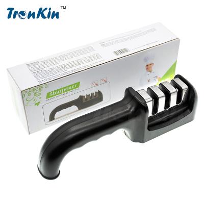 China Knife Sharpener OEM Tools Ceramic Diamond Manual Knife Sharpener Plastic Sharper Knife Home Kitchen Stainless Steel 22 for sale