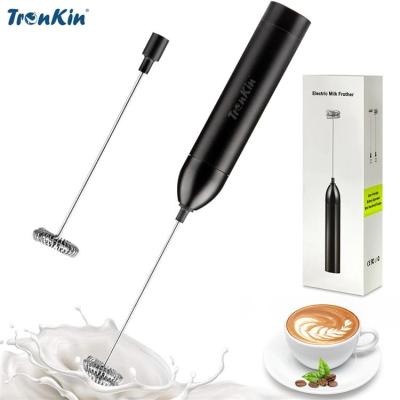 中国 Handheld Battery Coffee Stainless Steel Milk Frother Milk Frothed Espumador De Leche Stainless Steel Electric Milk Froth 販売のため