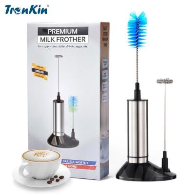 中国 Handheld Coffee Stainless Steel Milk Frother Espumador De Leche Stainless Steel Electric Milk Frother With 販売のため