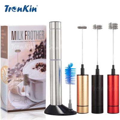 중국 Portable Frother Milk Frothed Espumador De Leche Stainless Steel Milk Frother Handheld Coffee Electric Milk Frother With 판매용